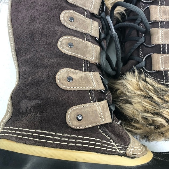 Sorel Joan Of Arc Arctic Rubber Suede Winter Boots - Picture 3 of 11